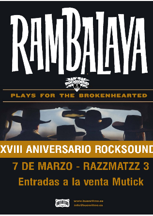 RAMBALAYA en Barcelona - XVIII ANIVERSARIO ROCKSOUND