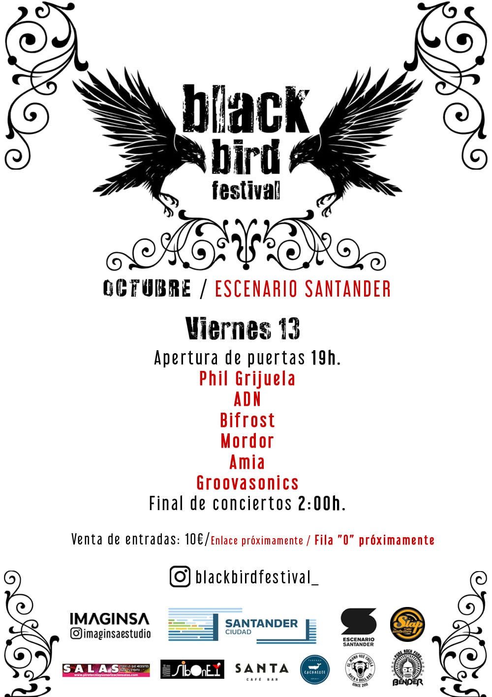 BLACK BIRD FESTIVAL en Escenario Santander - Cantabria - VIE 13 - Mutick