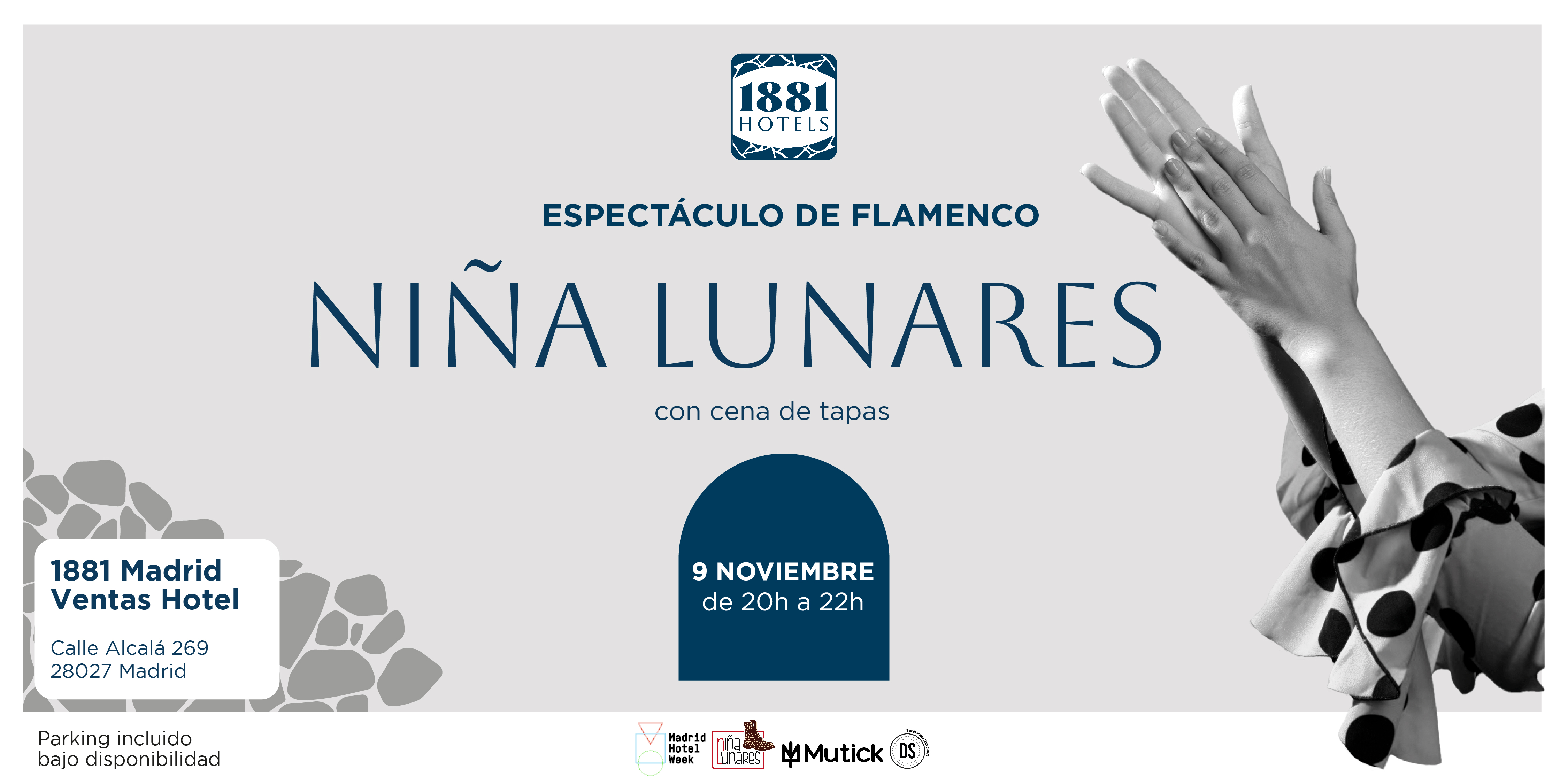 Espectáculo flamenco con Niña Lunares en Hotel 1881 Madrid Ventas - Mutick