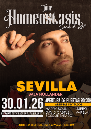 SOREH + DJ P + HARRY SOUL + DAVID CASTLE + BOSQUE TARADO + LIJERO + VARELA en Sevilla