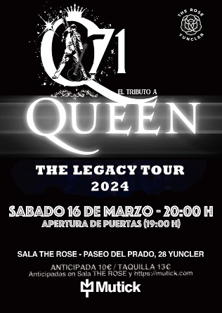 Q 71 Homenaje a Queen - Legacy Tour 2024 en Toledo - The Rose Yuncler