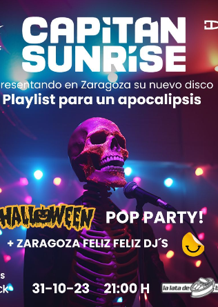 CAPITAN SUNRISE en Zaragoza - Halloween Pop Party 
