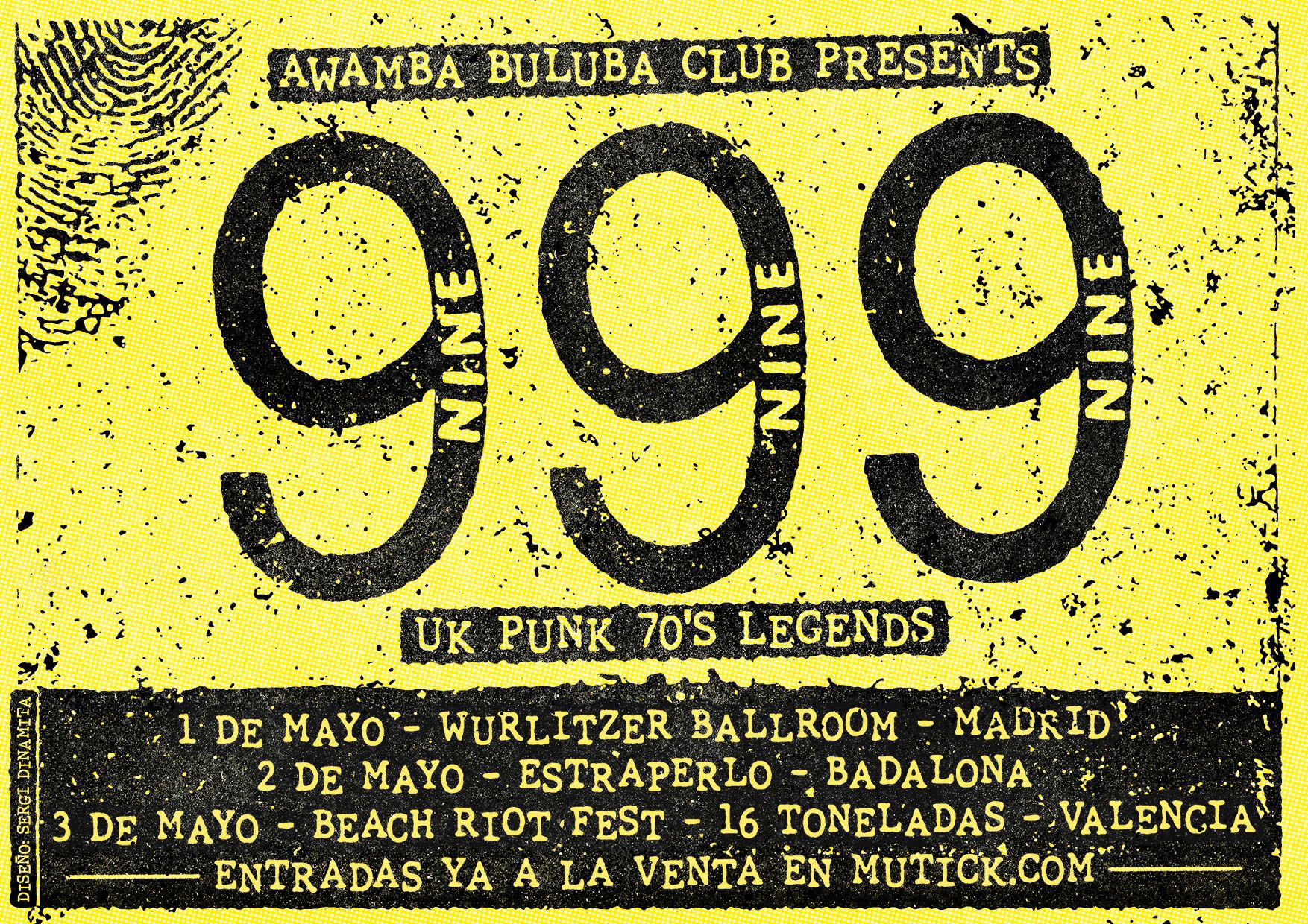 999 (UK) en Madrid  - Mutick