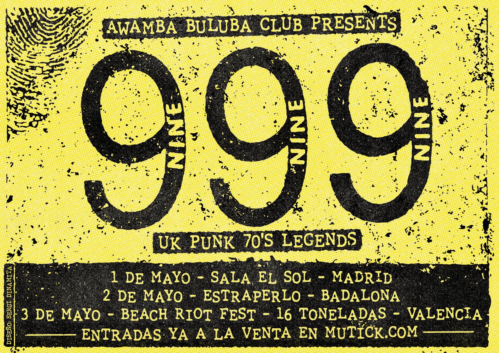 999 (UK) en Madrid  - Mutick