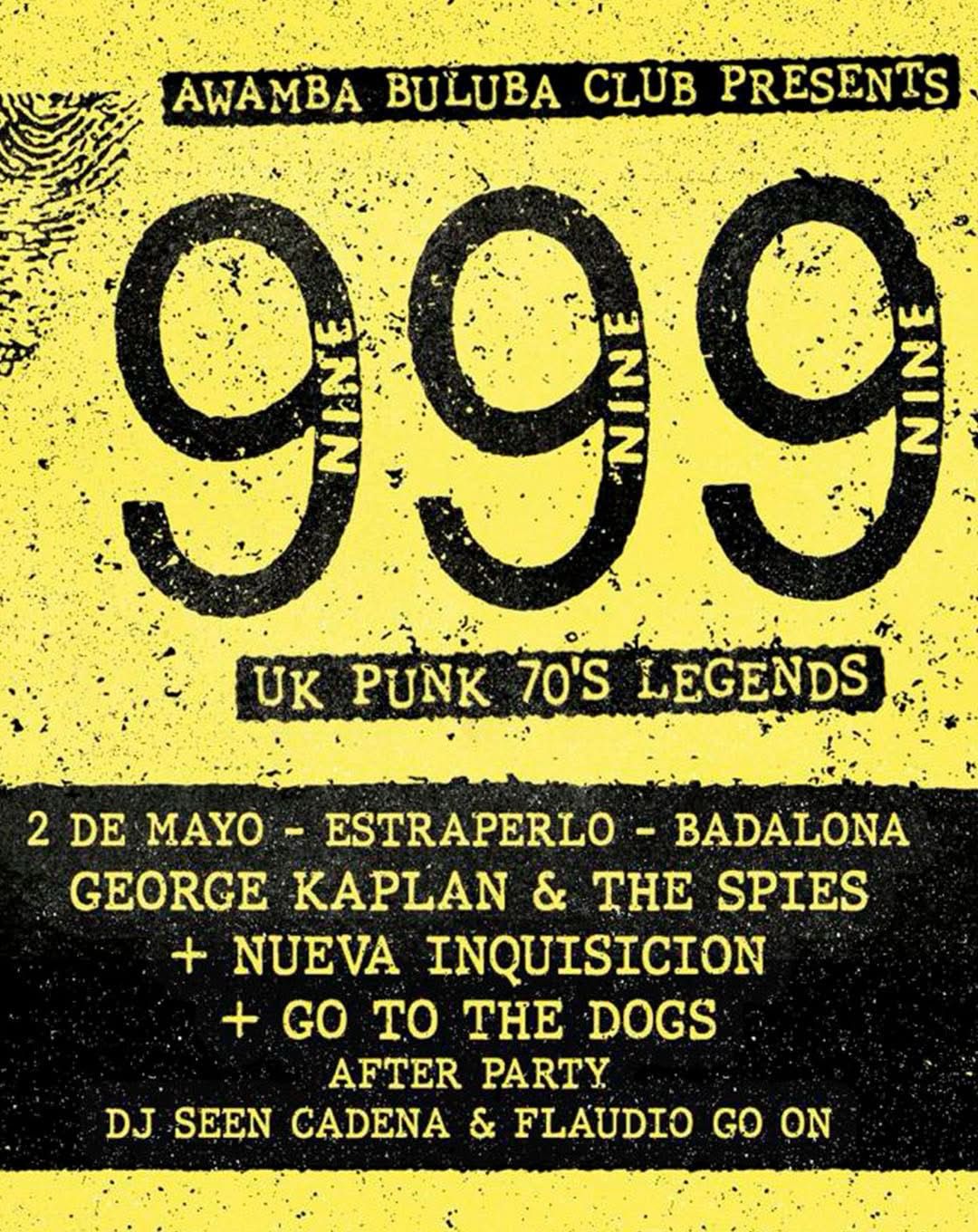 999 (UK) + Artistas invitados en Badalona  - Mutick