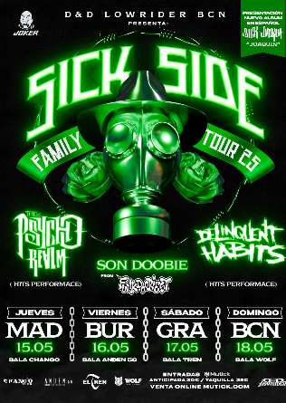 The Psycho Realm + Delinquent Habits + Son Doobie en Granada