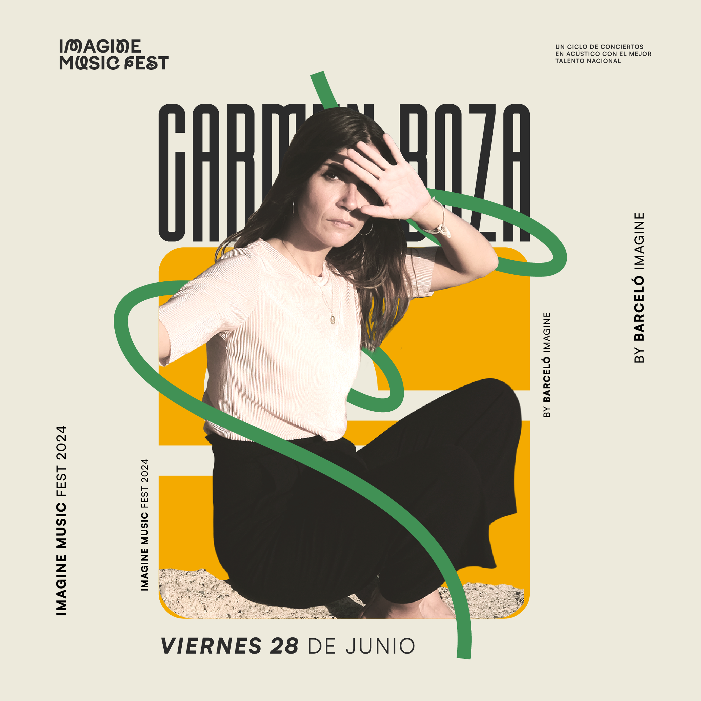 Carmen Boza en acústico en Imagine Music Fest Madrid - Mutick