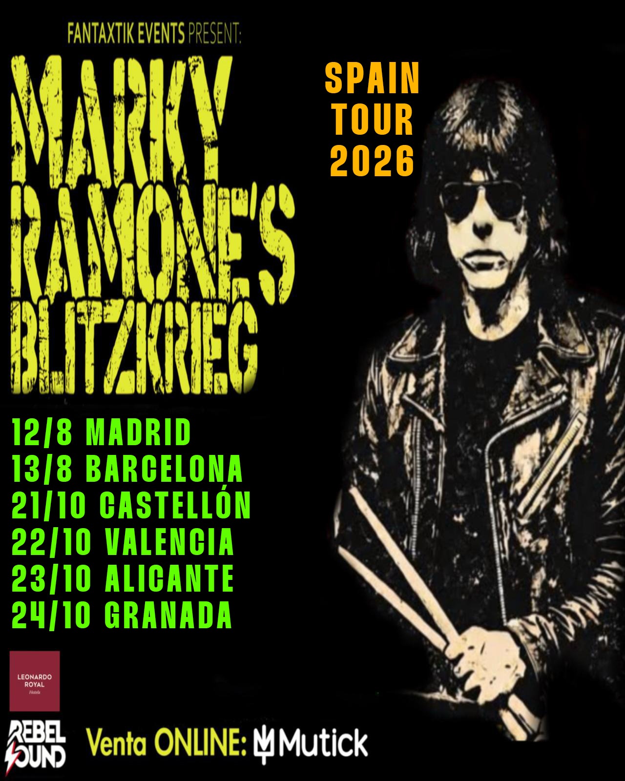 MARKY RAMONE (USA) en Granada - Mutick