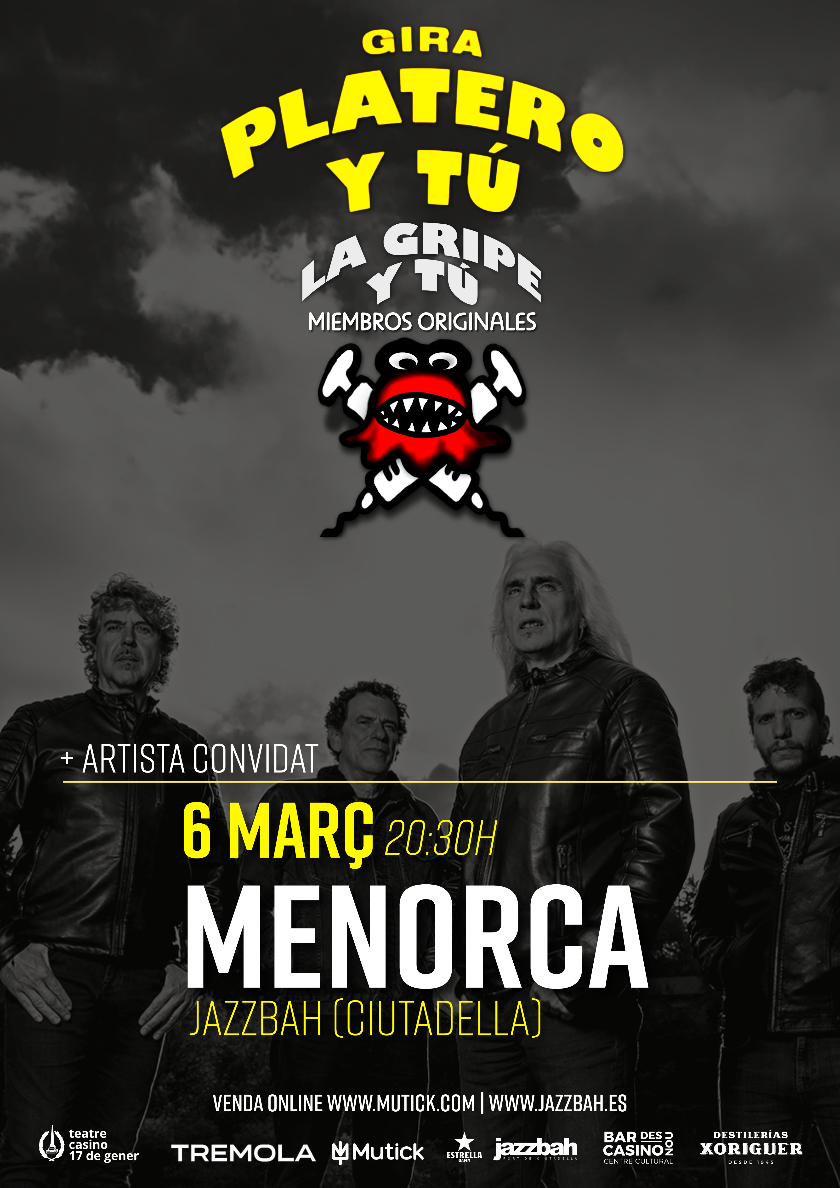 LA GRIPE Y TU - Tributo a Platero y T&uacute; en Ciutadella Menorca - Mutick