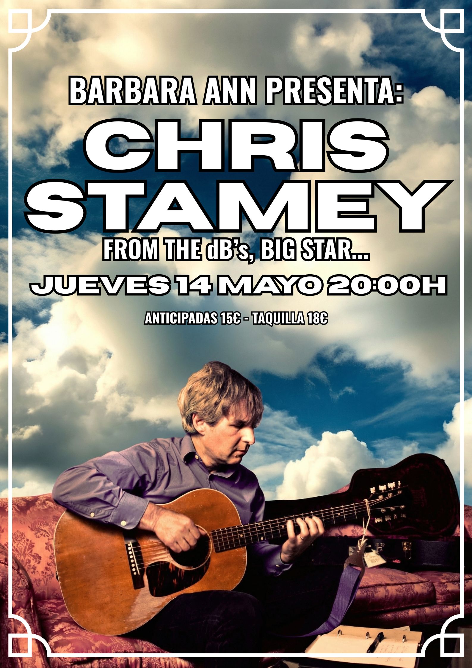 CHRIS STAMEY (USA) en Barcelona - Mutick