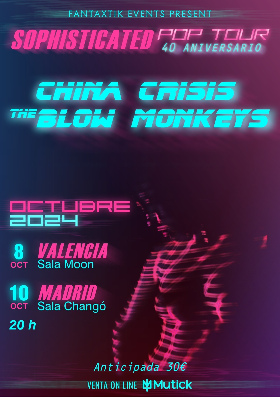 SOPHISTICATED POP TOUR en Madrid - China Crisis + The Blow Monkeys - Mutick