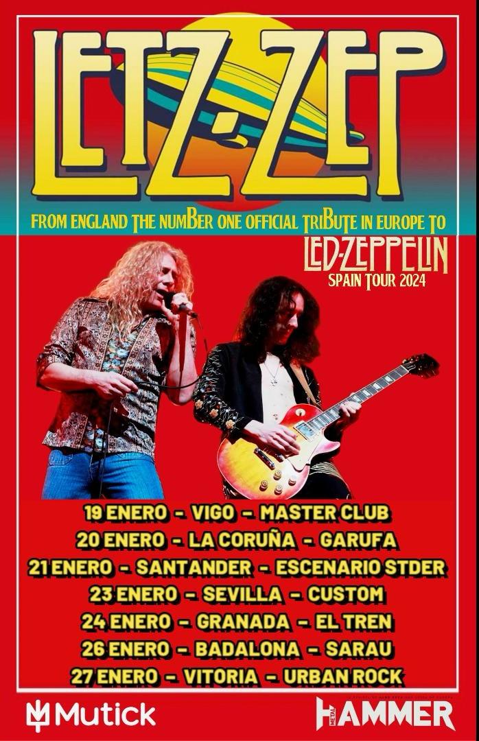 LETZ ZEP (UK) en Sevilla - Tributo a Led Zeppelin  - Mutick