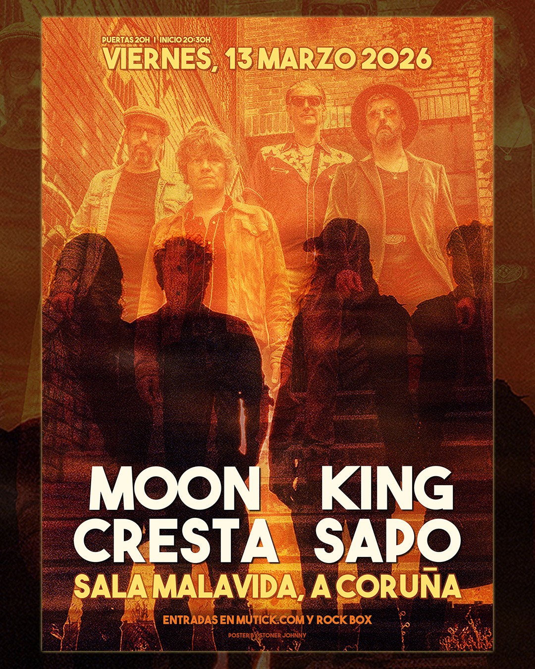 MOON CRESTA + KING SAPO en A Coru&ntilde;a - Mutick