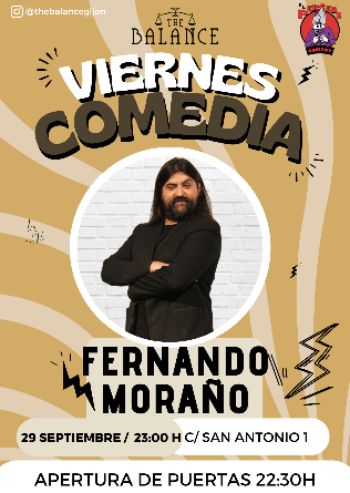 Noche de comedia con Fernando Moraño en Gijón