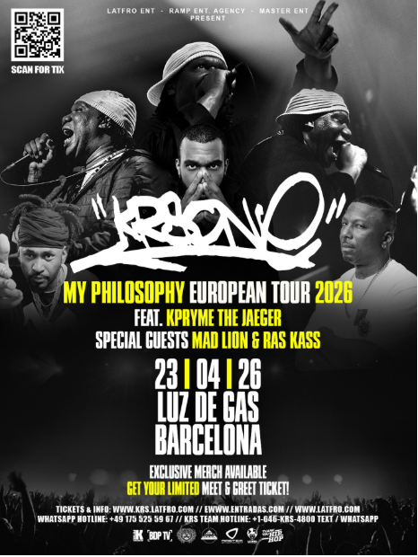 KRS ONE (USA) en Barcelona Feat Mad Lion y Ras Kass - Mutick