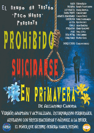 PROHIBIDO SUICIDARSE EN PRIMAVERA en CAT Soto del Real  - SABADO 21
