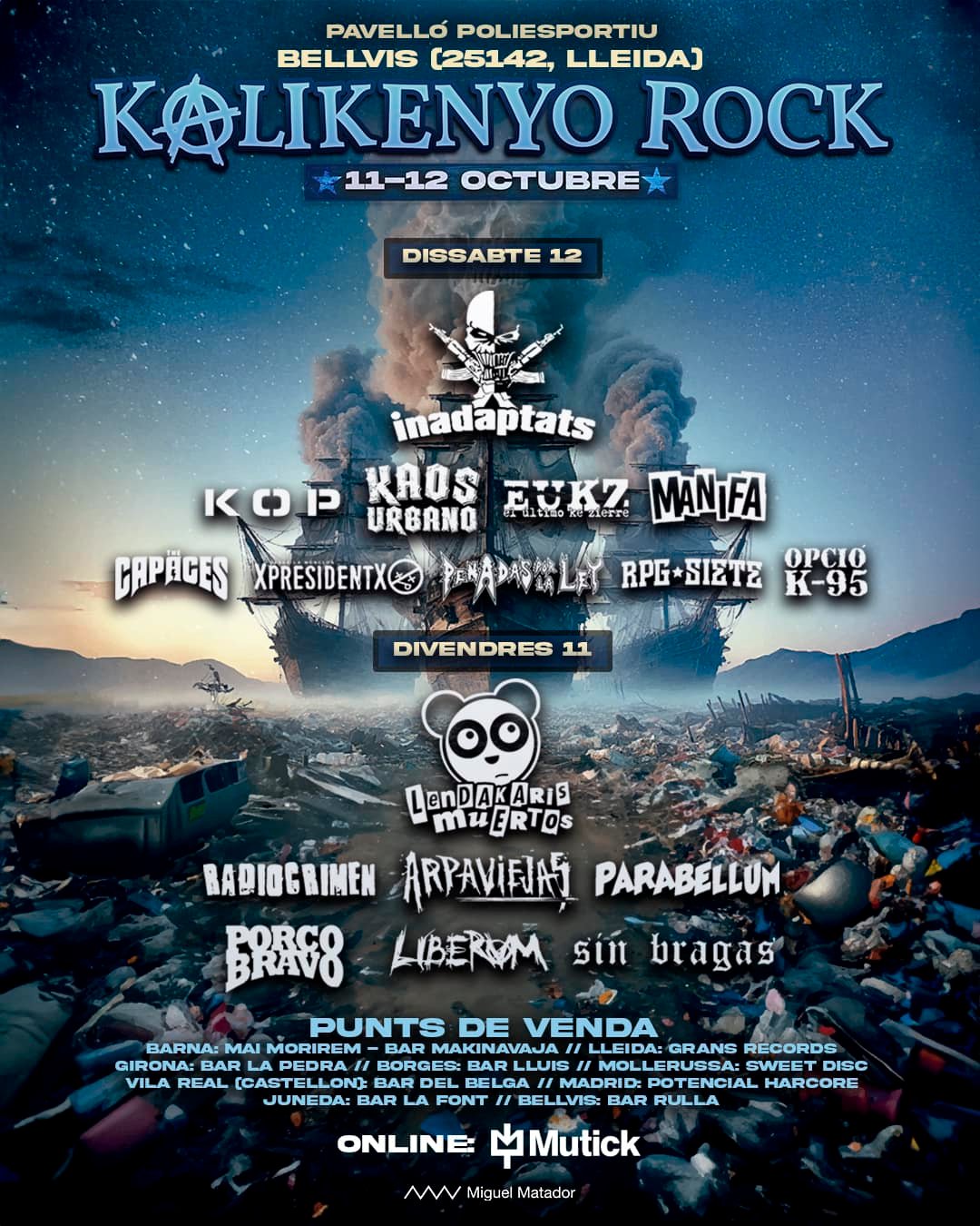 Festival KALIKENYO ROCK en Lleida - Mutick