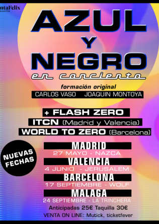 AZUL Y NEGRO + Flash Zero en Málaga