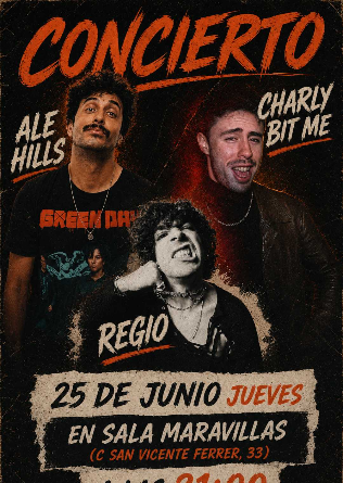 Charly Bit Me + Regio + Ale Hills en Madrid