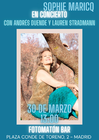SOPHIE MARICQ en Madrid - CANCELADO