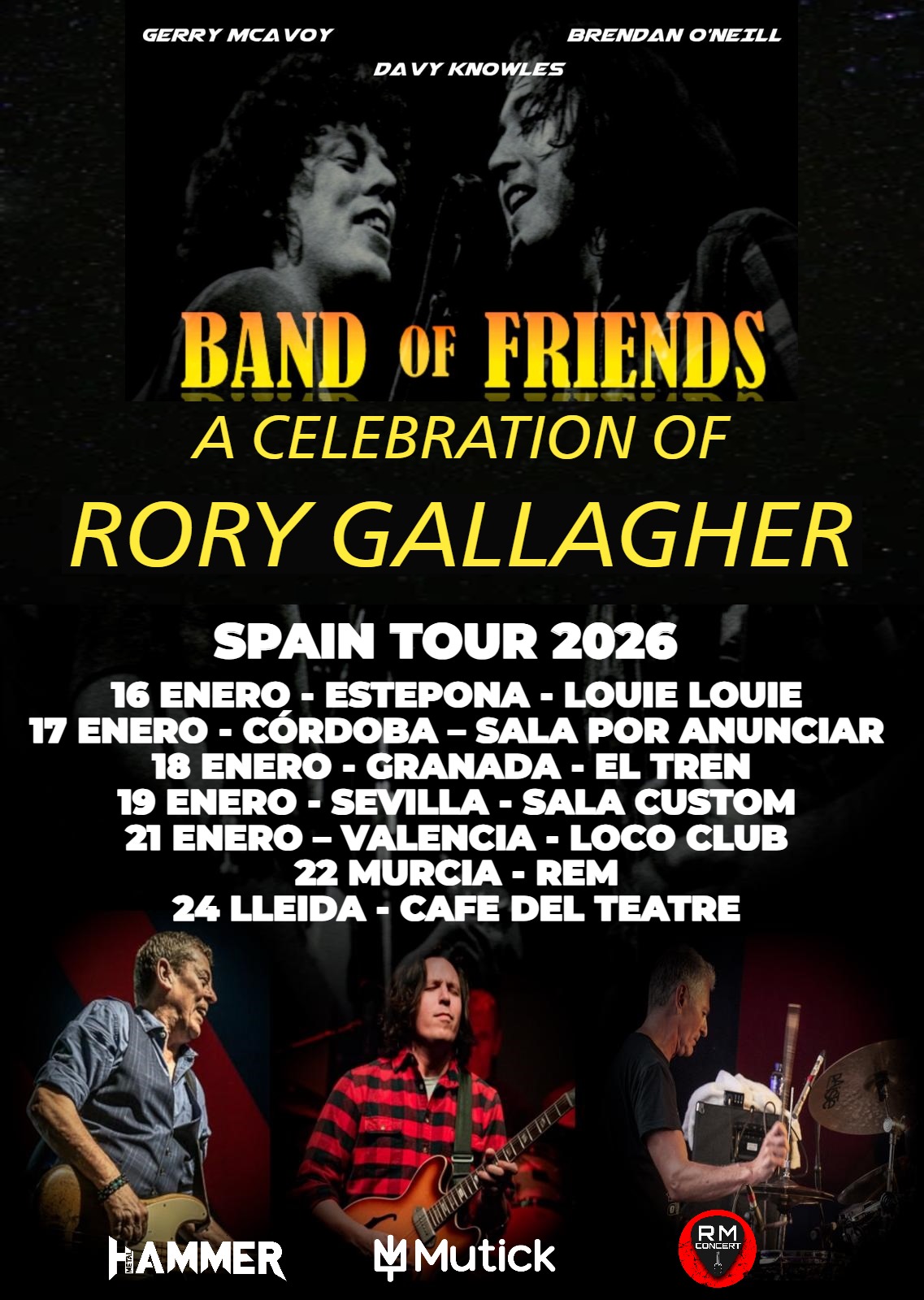 BAND of FRIENDS en Sevilla - Rory Gallagher Celebration - Mutick