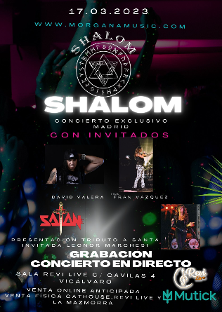 SHALOM + Davil Fantasies + Satan Tributo a Santa  en Madrid