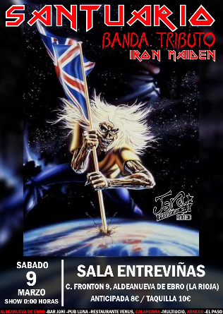 SANTUARIO - Tributo a Iron Maiden en Aldeaneva de Ebro