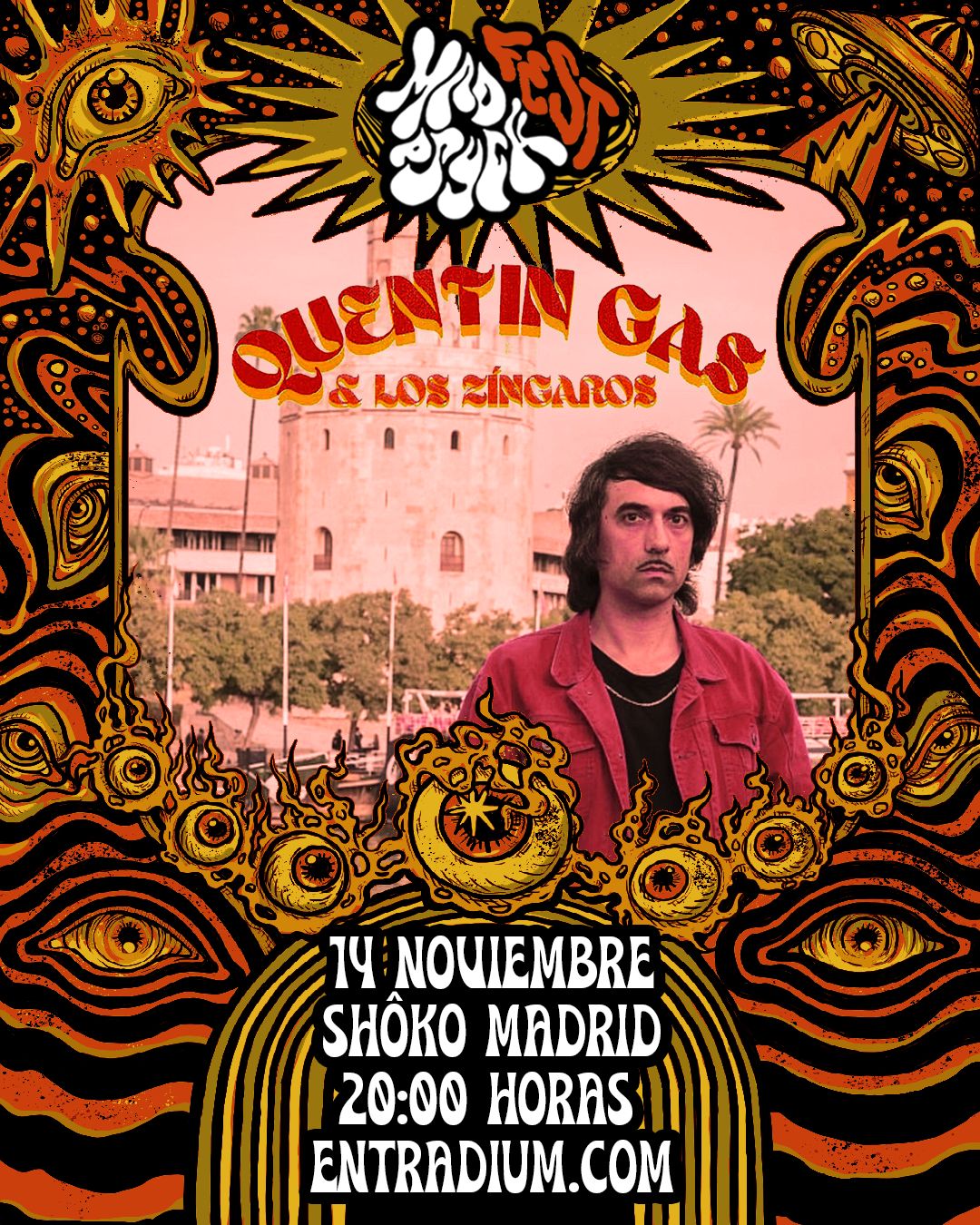 Mad Psych Fest: QUENTIN GAS & Los Zíngaros en Madrid - Mutick