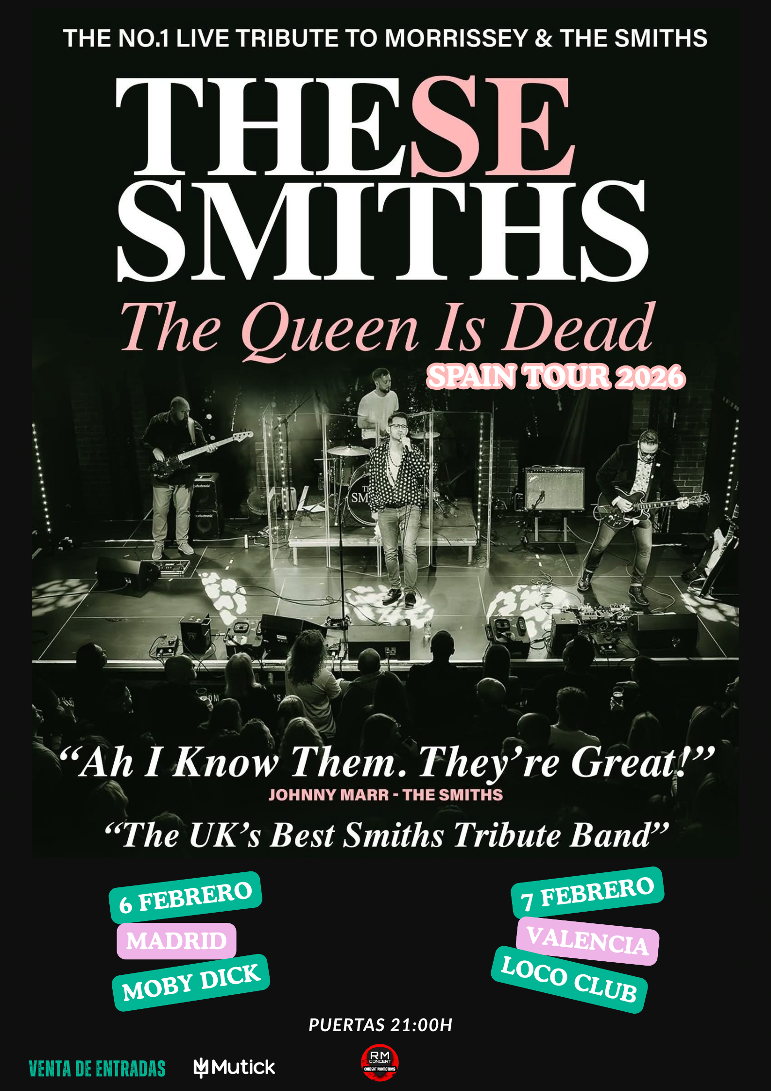 These Smiths - Tributo a The Smiths en Madrid - Mutick