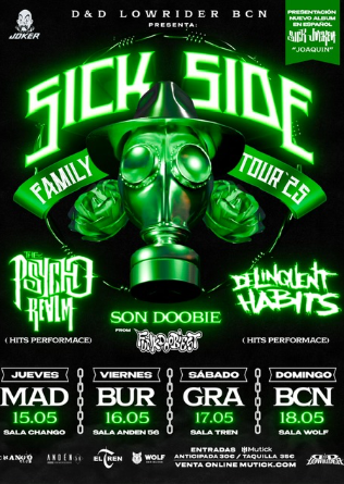 The Psycho Realm + Delinquent Habits + Son Doobie en Madrid