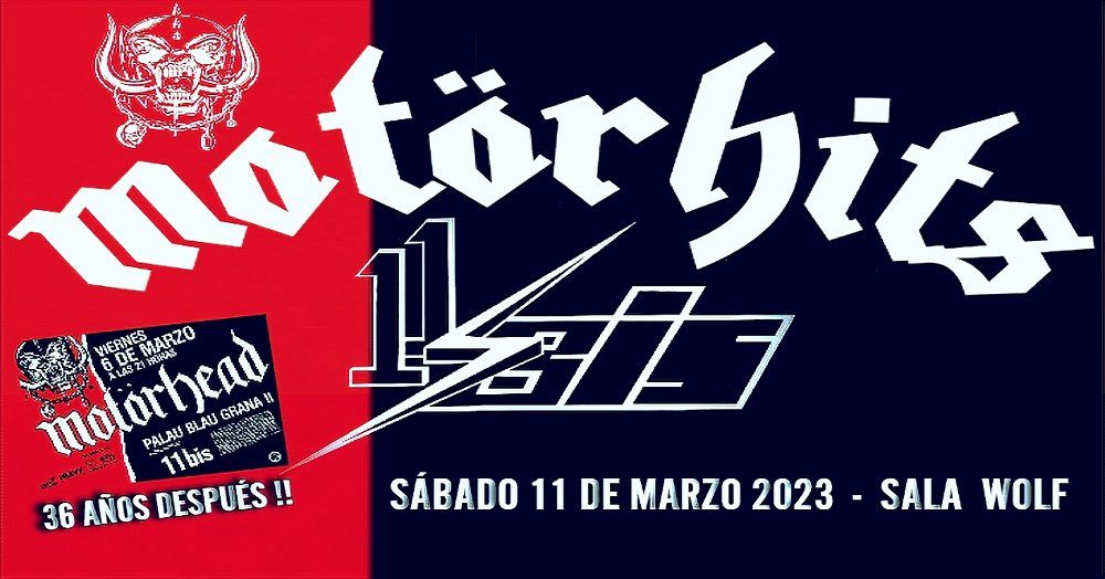 MOTORHITS tributo a Motorhead + 11 BIS en Barcelona - Mutick