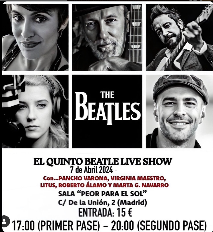 El Quinto Beatle Live Show - Pase 17h  - Mutick