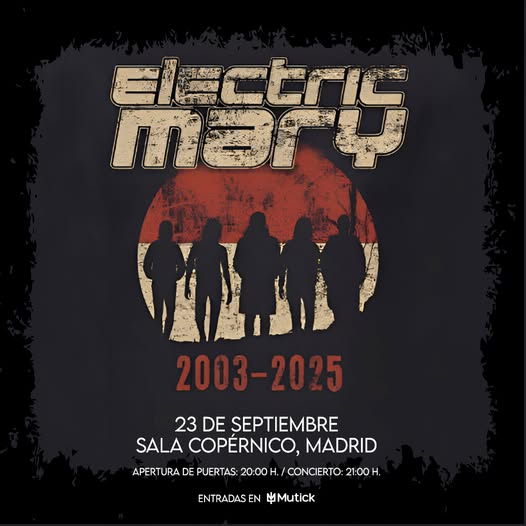 ELECTRIC MARY (AU) en Madrid - GIRA DESPEDIDA - Mutick