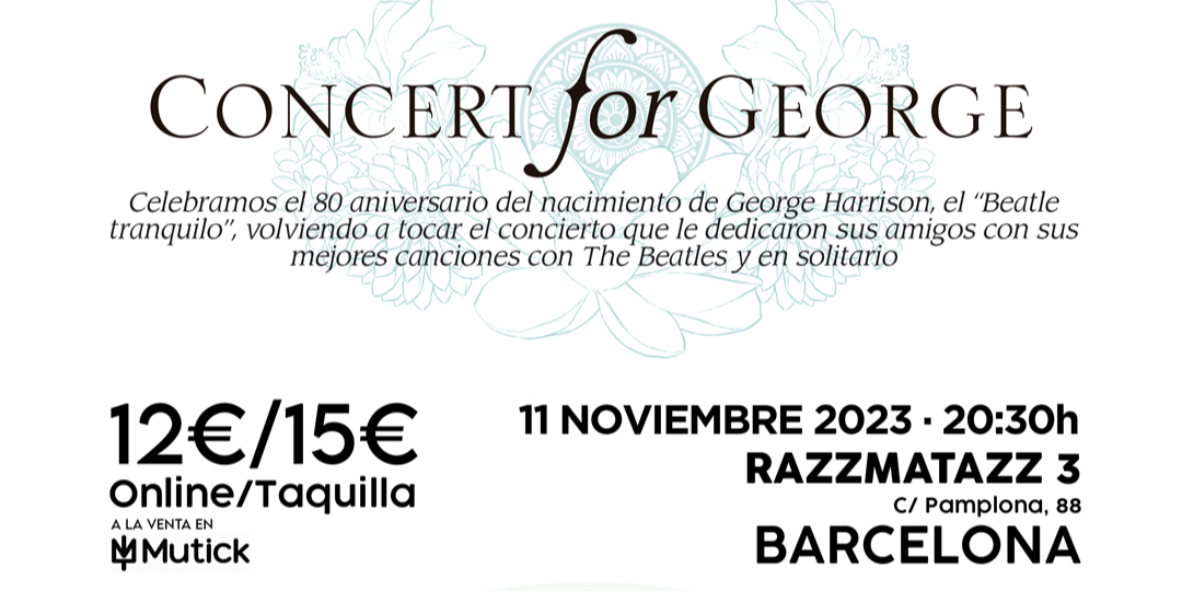 HEY BULLDOGS presenta CONCERT FOR GEORGE en Barcelona