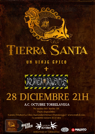 TIERRA SANTA + Aranea Adventus en Torrelavega - Cantabria - BLACK FRIDAY