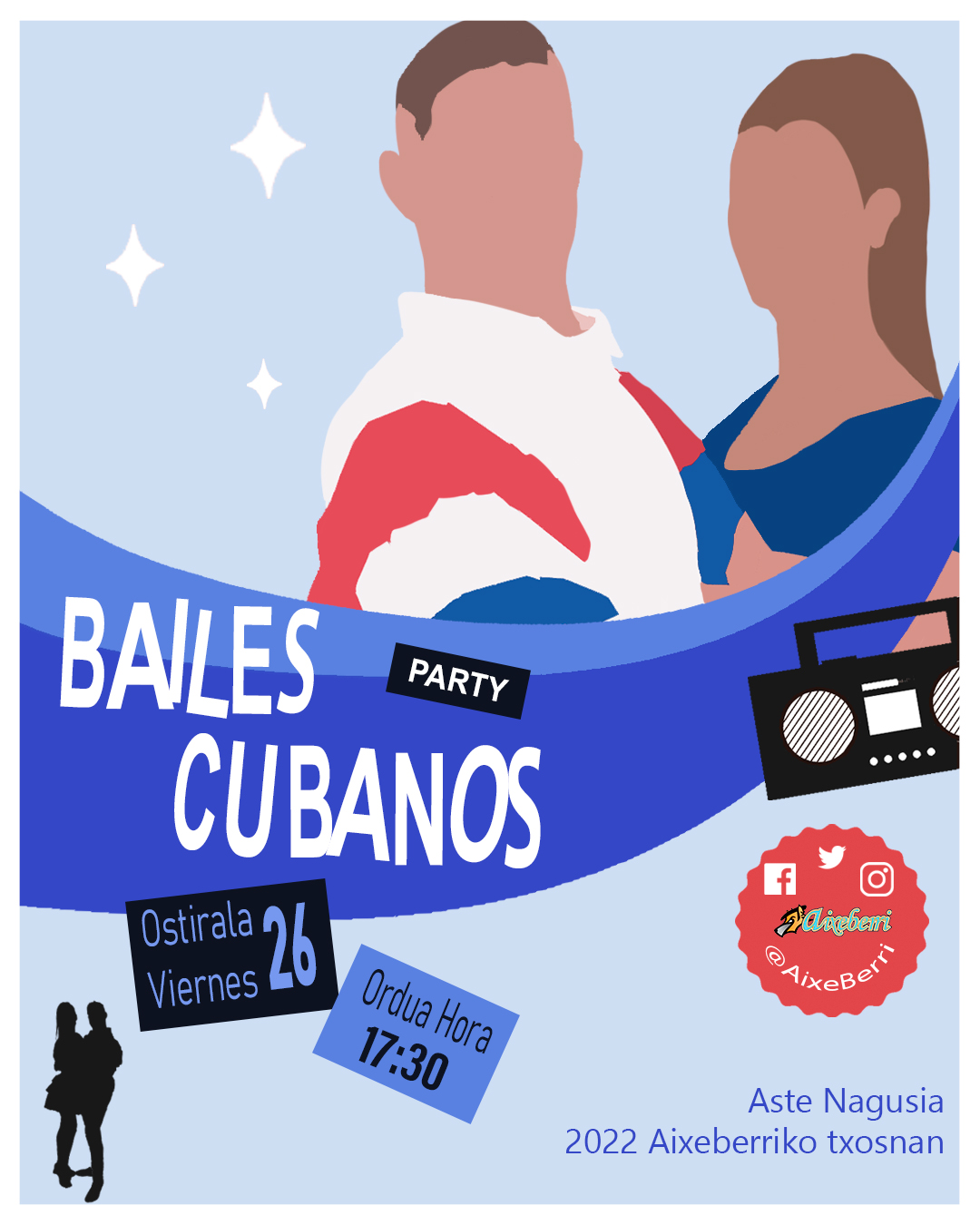 MASTERCLASS BAILES CUBANOS - Txosna Aixeberri Konpartsa Aste Nagusia Bilbao - Mutick