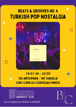 TURKISH POP NOSTALGIA - Tempo Club - Madrid