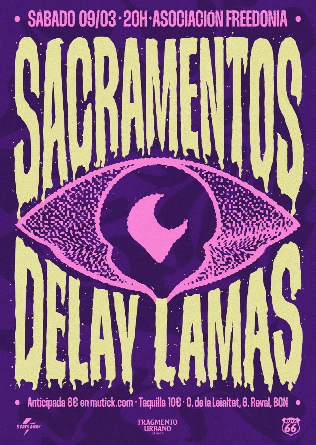 Sacramentos + Delay Lamas en Barcelona