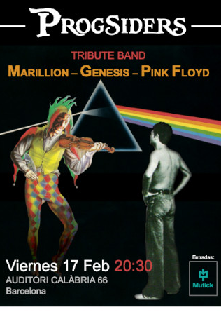 PROGSIDERS en Barcelona - Tributo a Marillion, Genesis y Pink Floyd