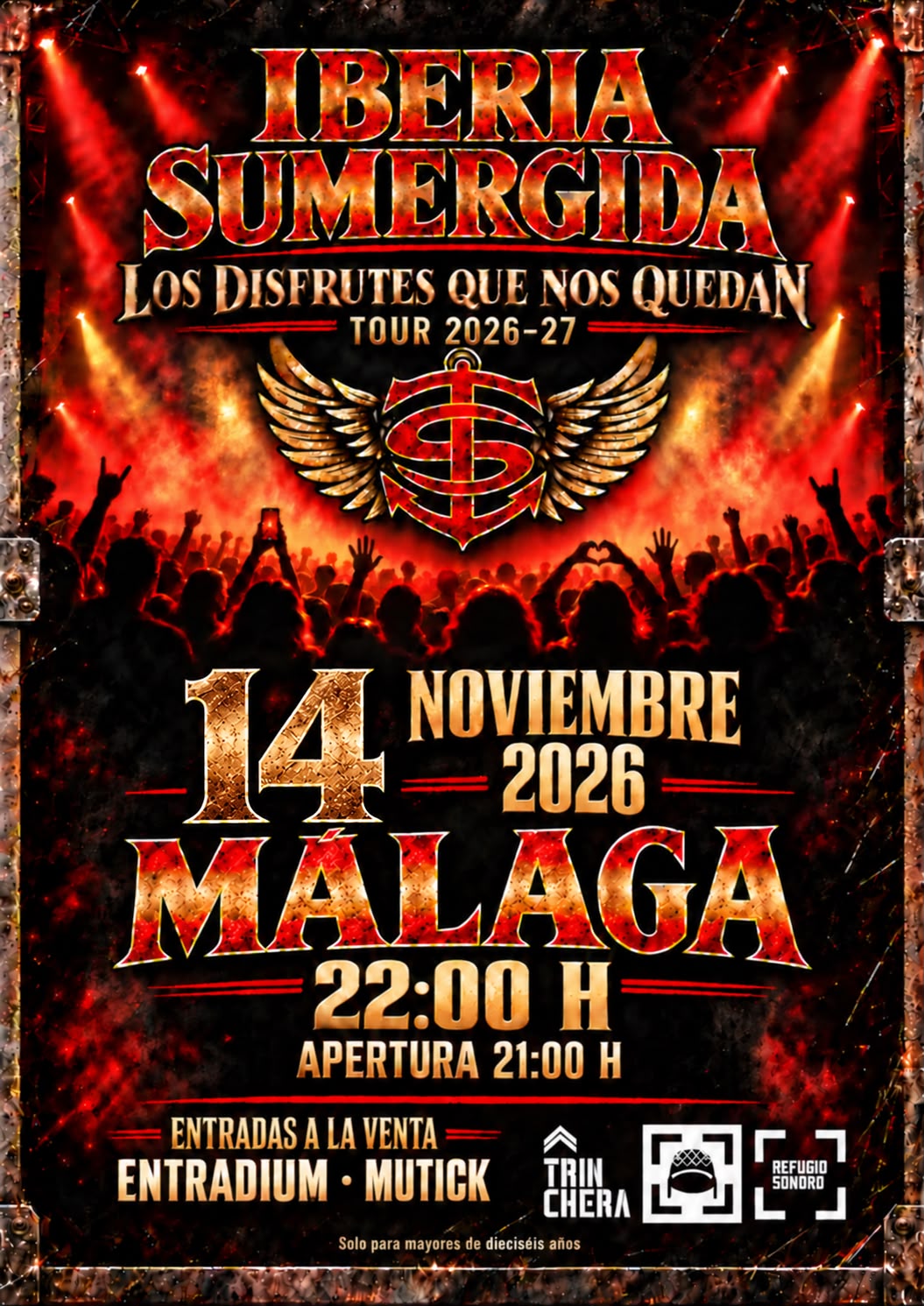 IBERIA SUMERGIDA - Tributo a H&eacute;roes del Silencio en M&aacute;laga - Mutick