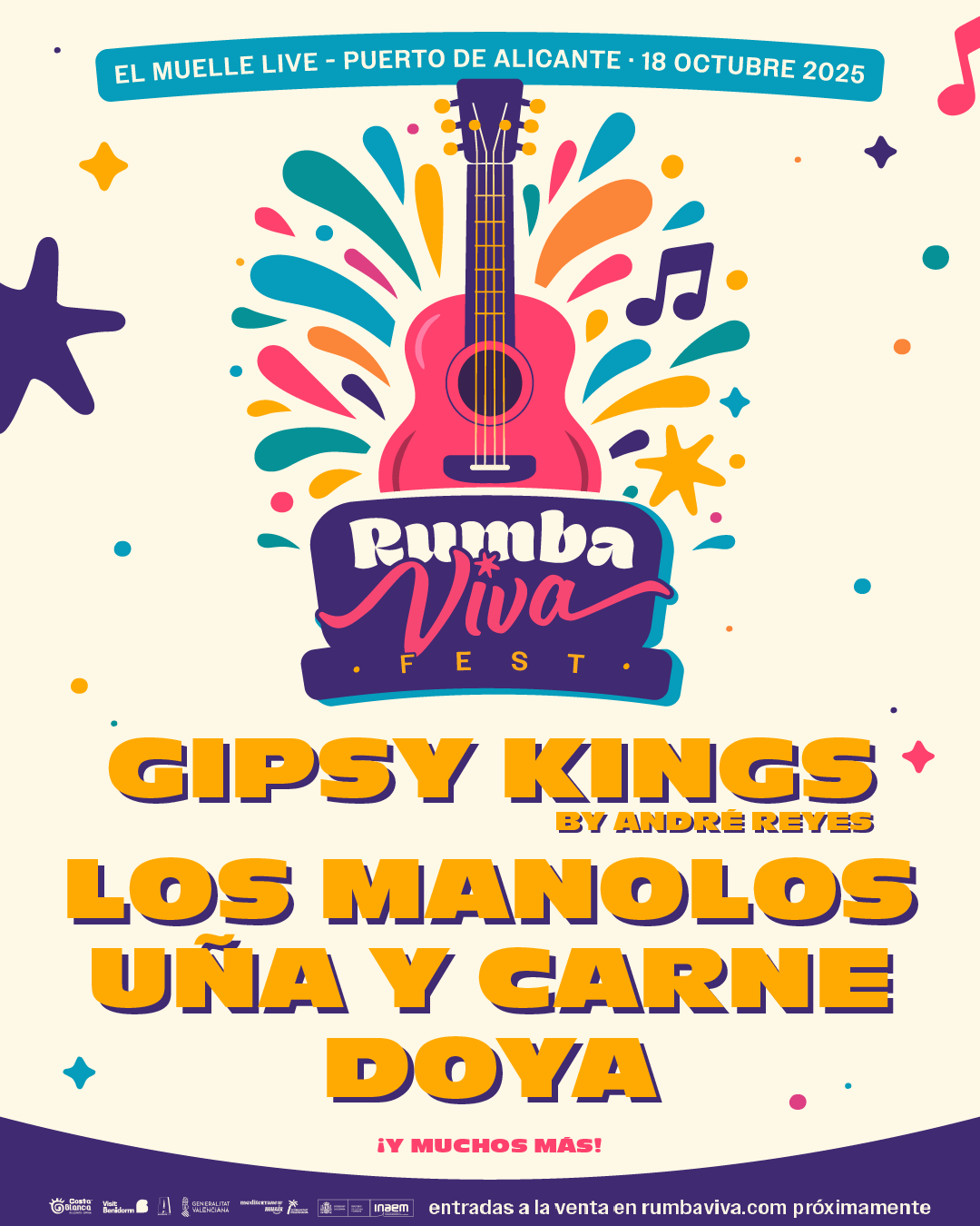 RumbaViva Fest Alicante con Gipsy Kings + Los Manolos + Uña y Carne  - Mutick