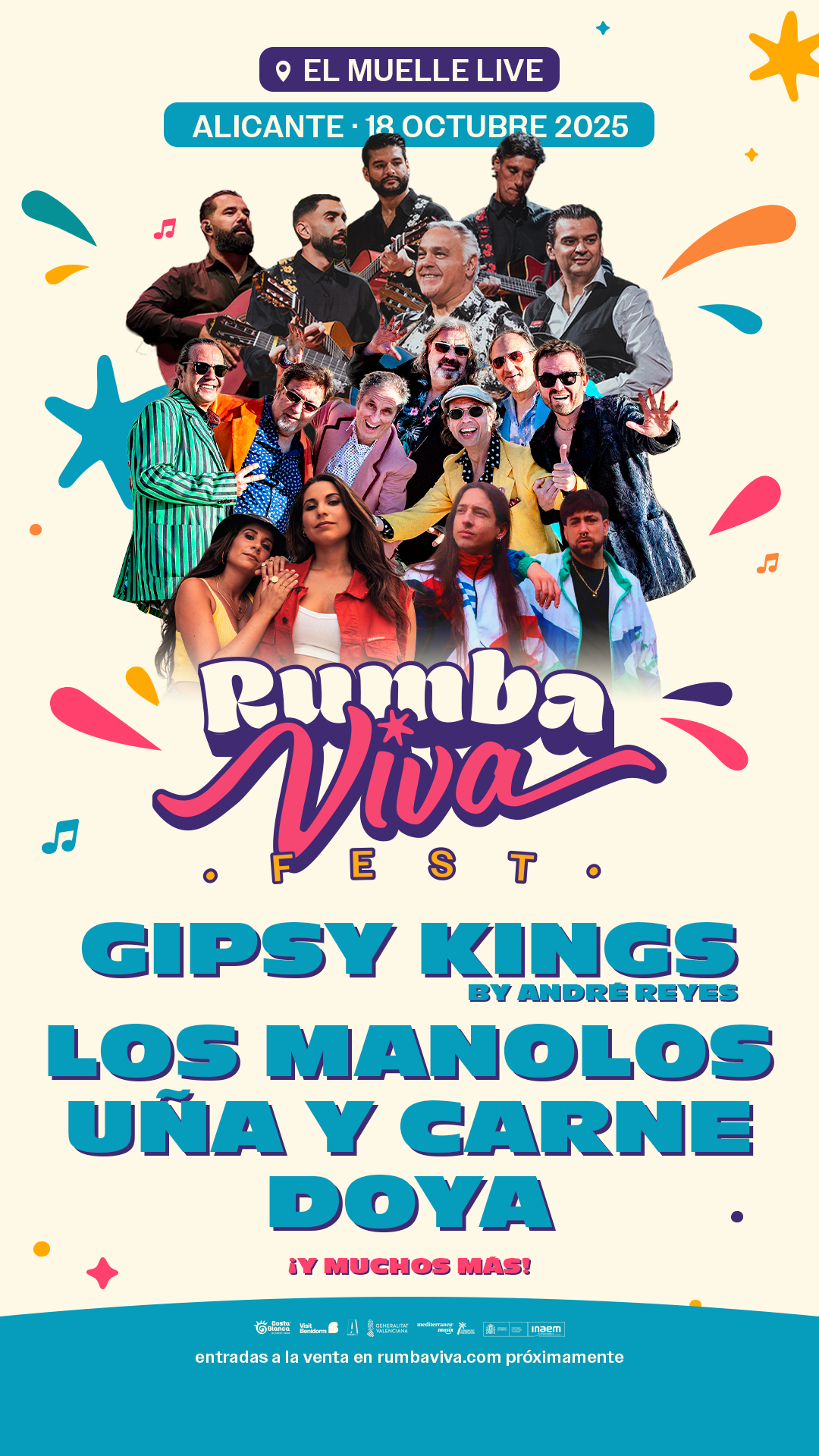 RumbaViva Fest con Gipsy Kings + Los Manolos + Uña y Carne en Alicante - Mutick