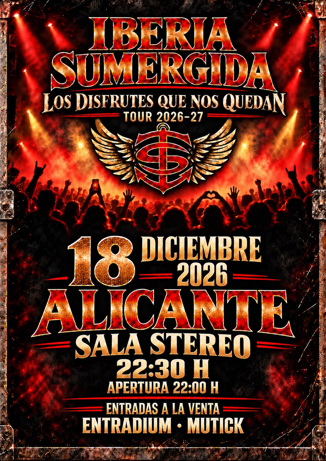 IBERIA SUMERGIDA - Tributo a Héroes del Silencio en Alicante - Mutick