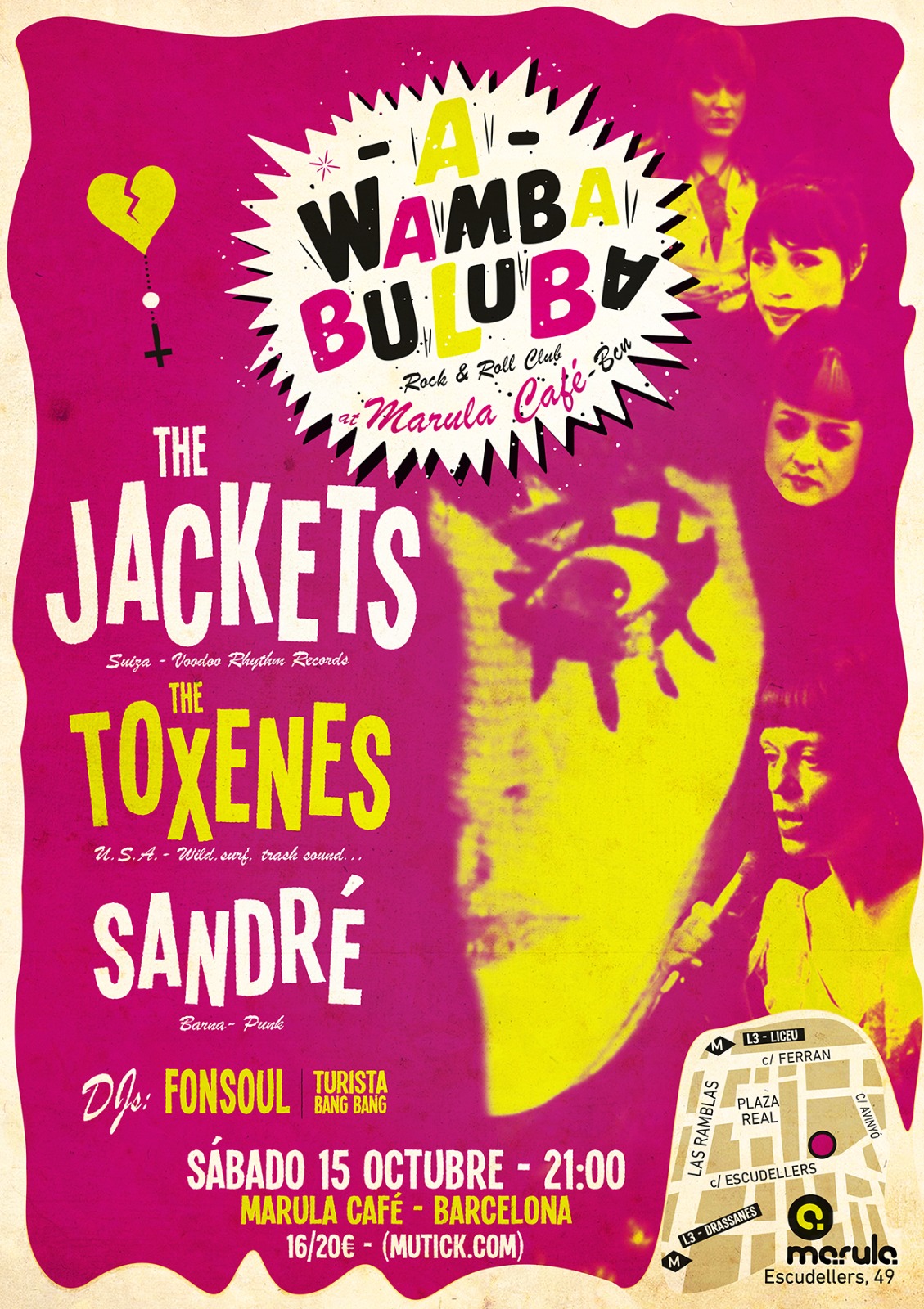 The Jackets (Suiza) + The Toxenes (USA) en Barcelona - Mutick