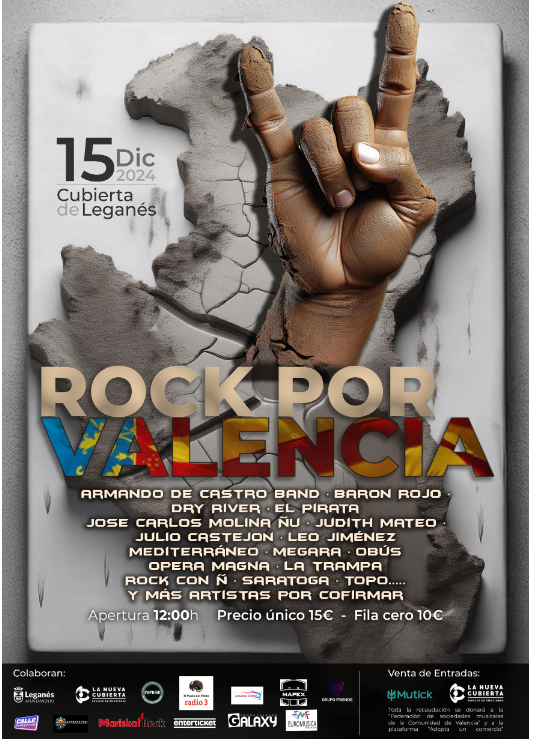 ROCK POR VALENCIA en Madrid - DANA - Mutick