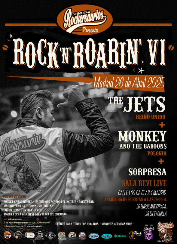 ROCK N ROARIN VI en Madrid The Jets (UK)  Monkey and the Baboons (Polonia) - Mutick