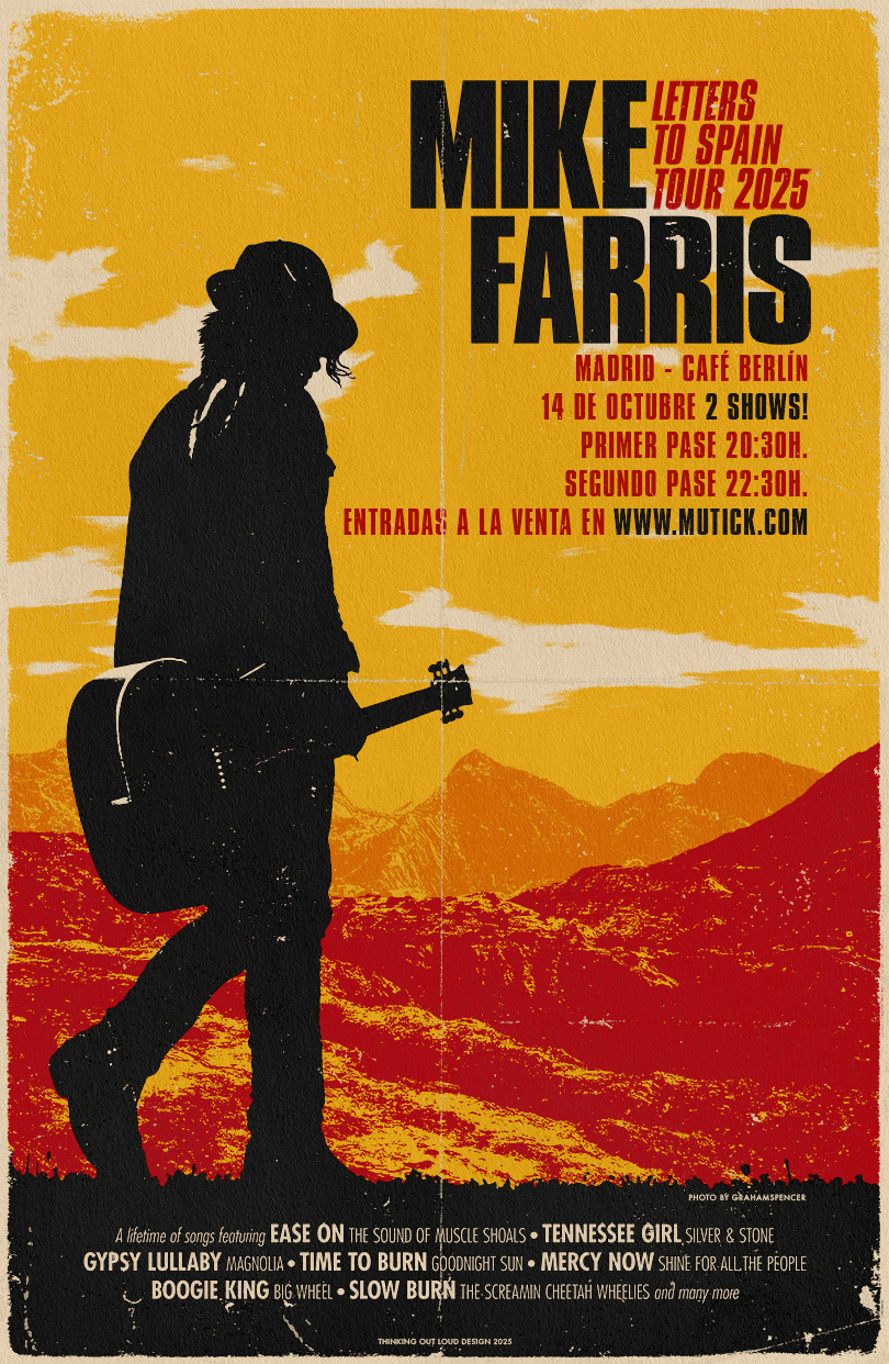 MIKE FARRIS (USA) en Madrid - (Solo show, acústico) pase 20h - Mutick