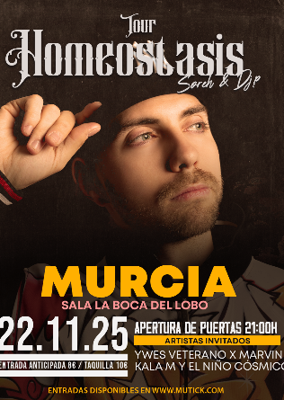 SOREH + DJ P + YWES VETERANO X MARVIN + KALA M Y EL NIÑO CÓSMICO en Murcia 