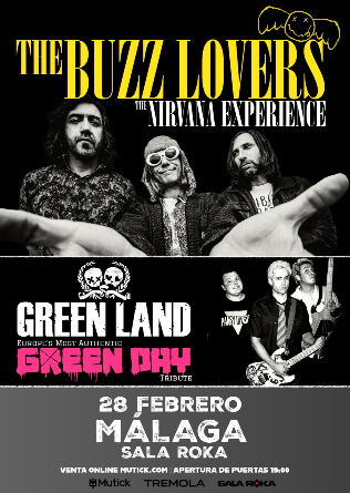 THE BUZZ LOVERS tributo a Nirvana + Green Land tributo Green Day en Granada