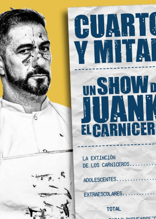 Vuelven los monólogos: JUANK el Carnicero en Madrid